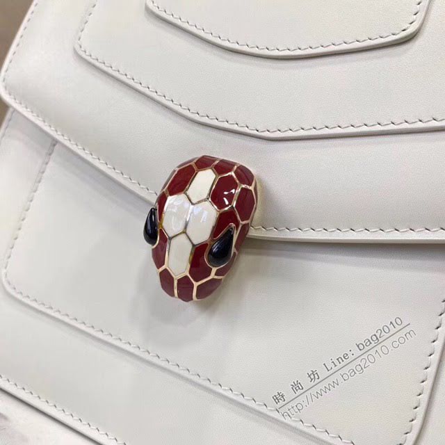 Bvlgari女包 寶格麗三層新品撞色 Serpenti Forever斜挎包 Bvlgari經典蛇首搭扣手提女包 38329  fyd1552